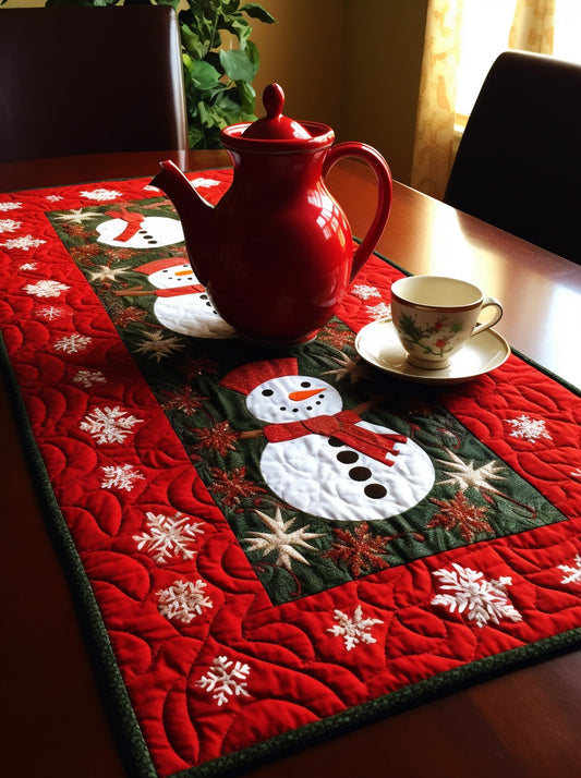 Snowman TAI15112321 Quilted Table Runner