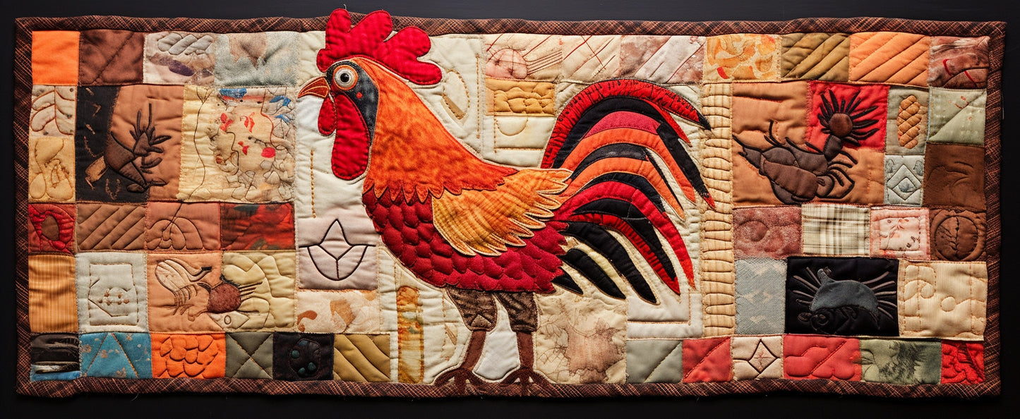 Chicken TAI280224023 Quilted Table Runner