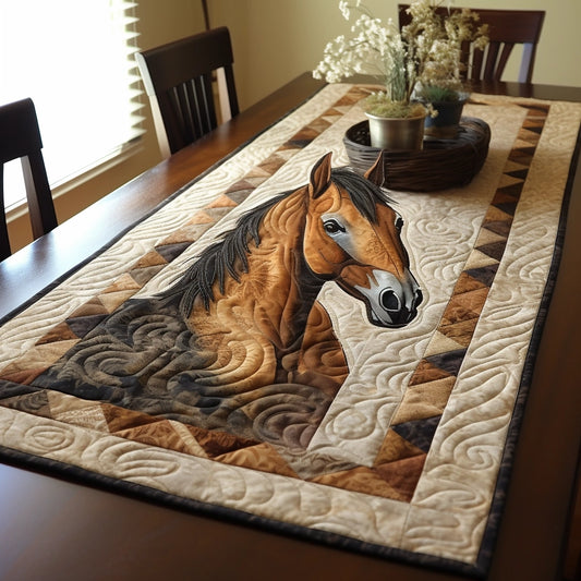 Horse TAI01122313 Quilted Table Runner