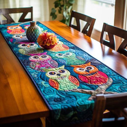 Owl TAI13122361 Quilted Table Runner
