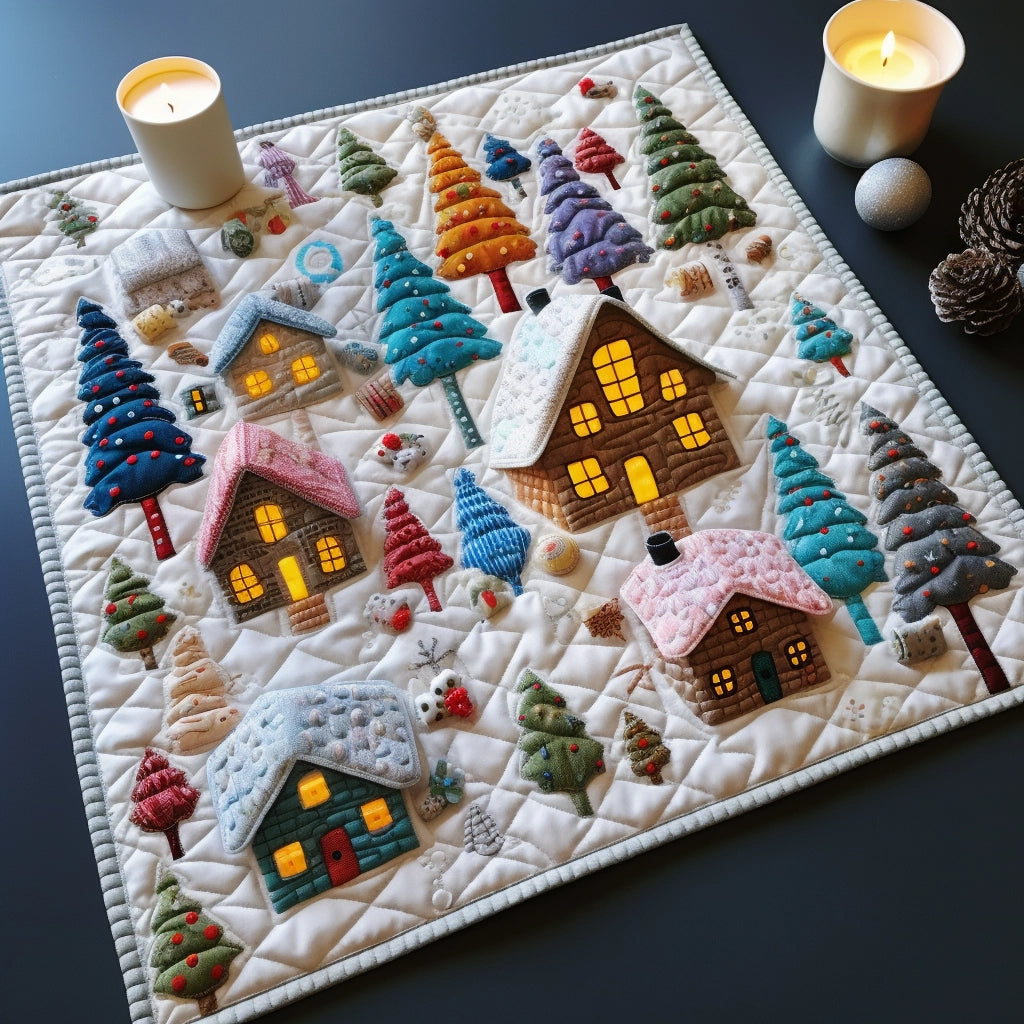 Christmas Village TAI261223187 Quilted Placemats