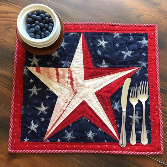 Patriotic Star TAI260224252 Quilted Placemats