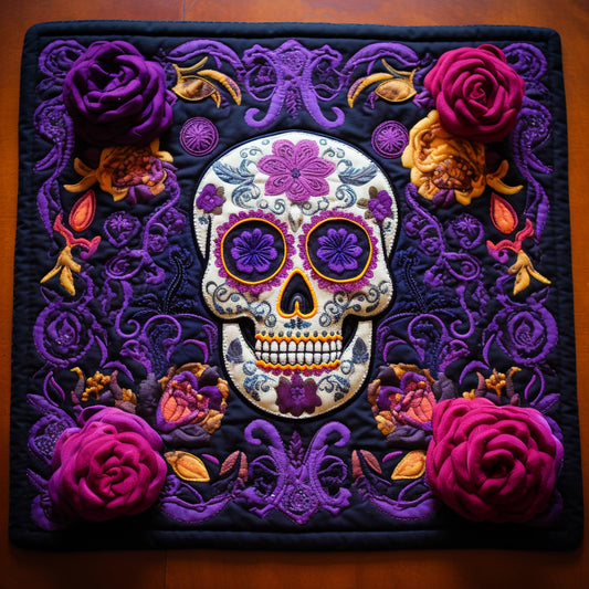 Sugar Skull TAI260224204 Quilted Placemats