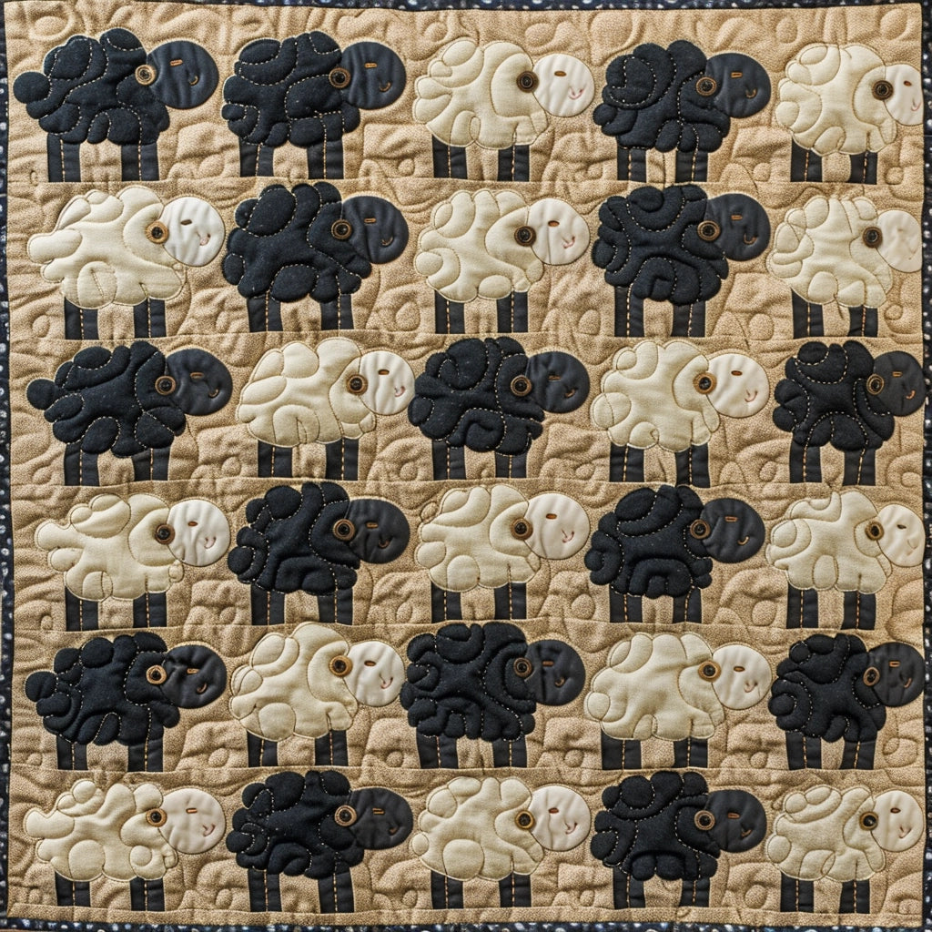 Sheep TAI060324173 Quilted Placemats