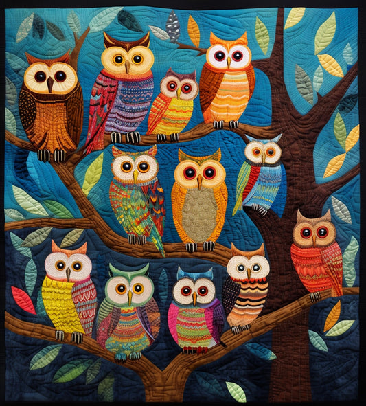 Owls BL9112386 Quilt Blanket