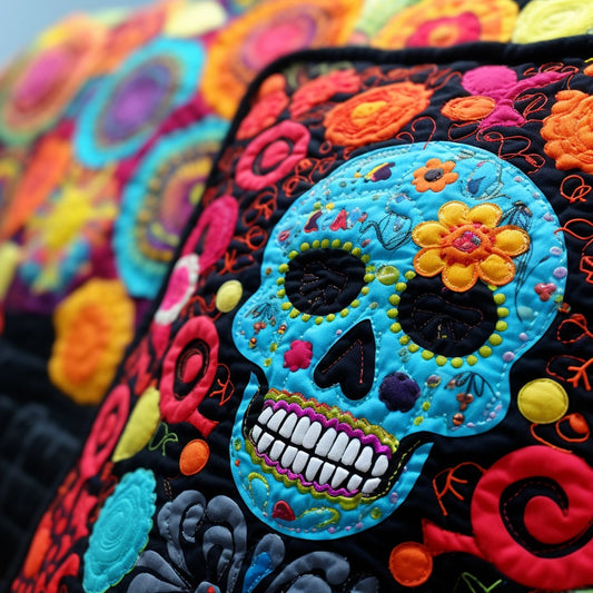 Sugar Skull TAI060324028 Quilted Pillow Case