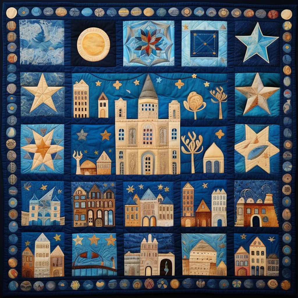 Jewish Hanukkah TAI28122388 Quilt Blanket