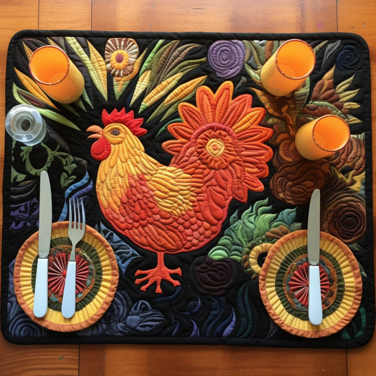 Chicken CLA22112305 Quilted Placemats