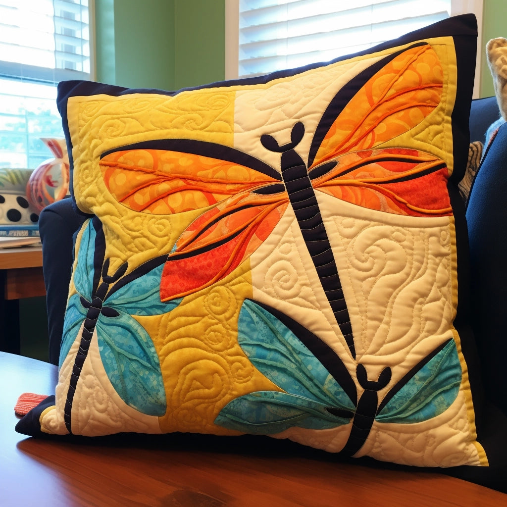 Dragonfly TAI060324097 Quilted Pillow Case