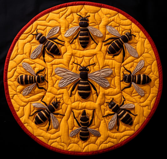 Bee TAI271223272 Quilted Round Mat