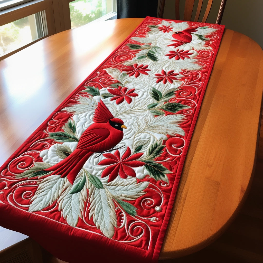 Cardinal TAI221223164 Quilted Table Runner – Charming Favor