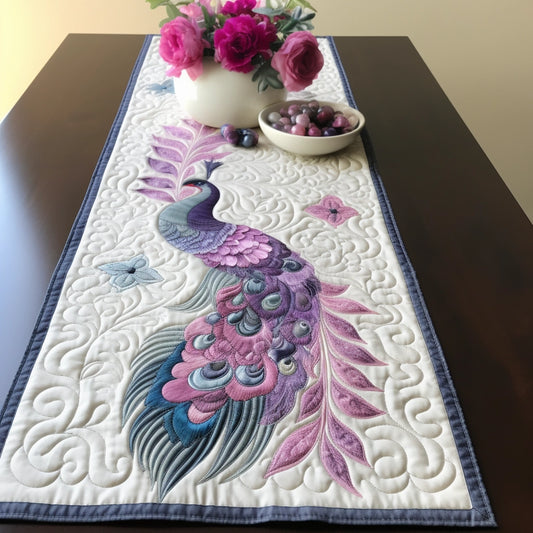 Peacock TAI260224472 Quilted Table Runner