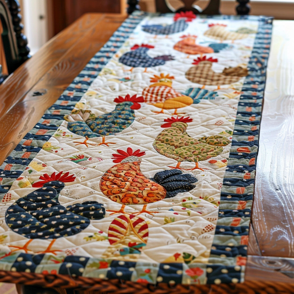 Chicken TAI020324068 Quilted Table Runner