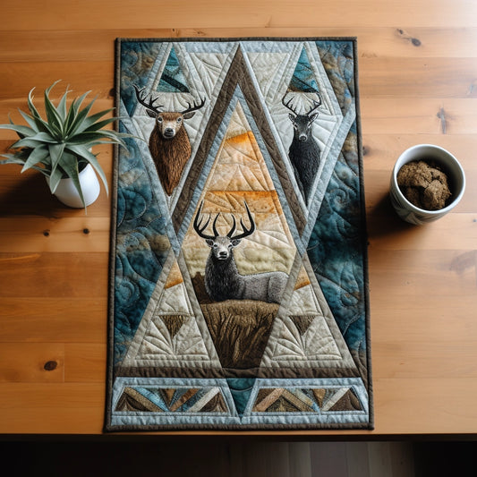 Deer TAI271223112 Quilted Table Runner