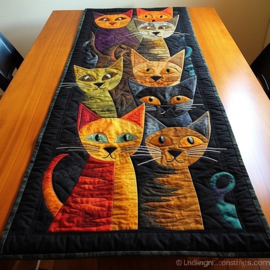 Cats TAI201223048 Quilted Table Runner