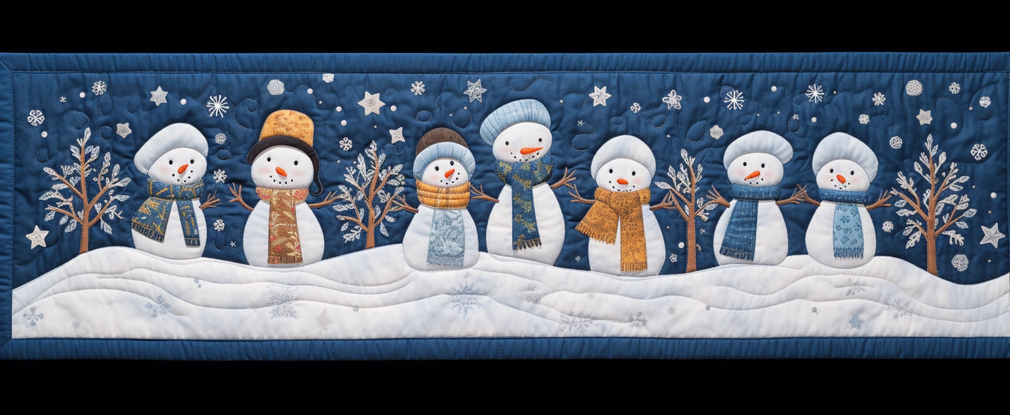 Christmas Snowman TAI280224020 Quilted Table Runner