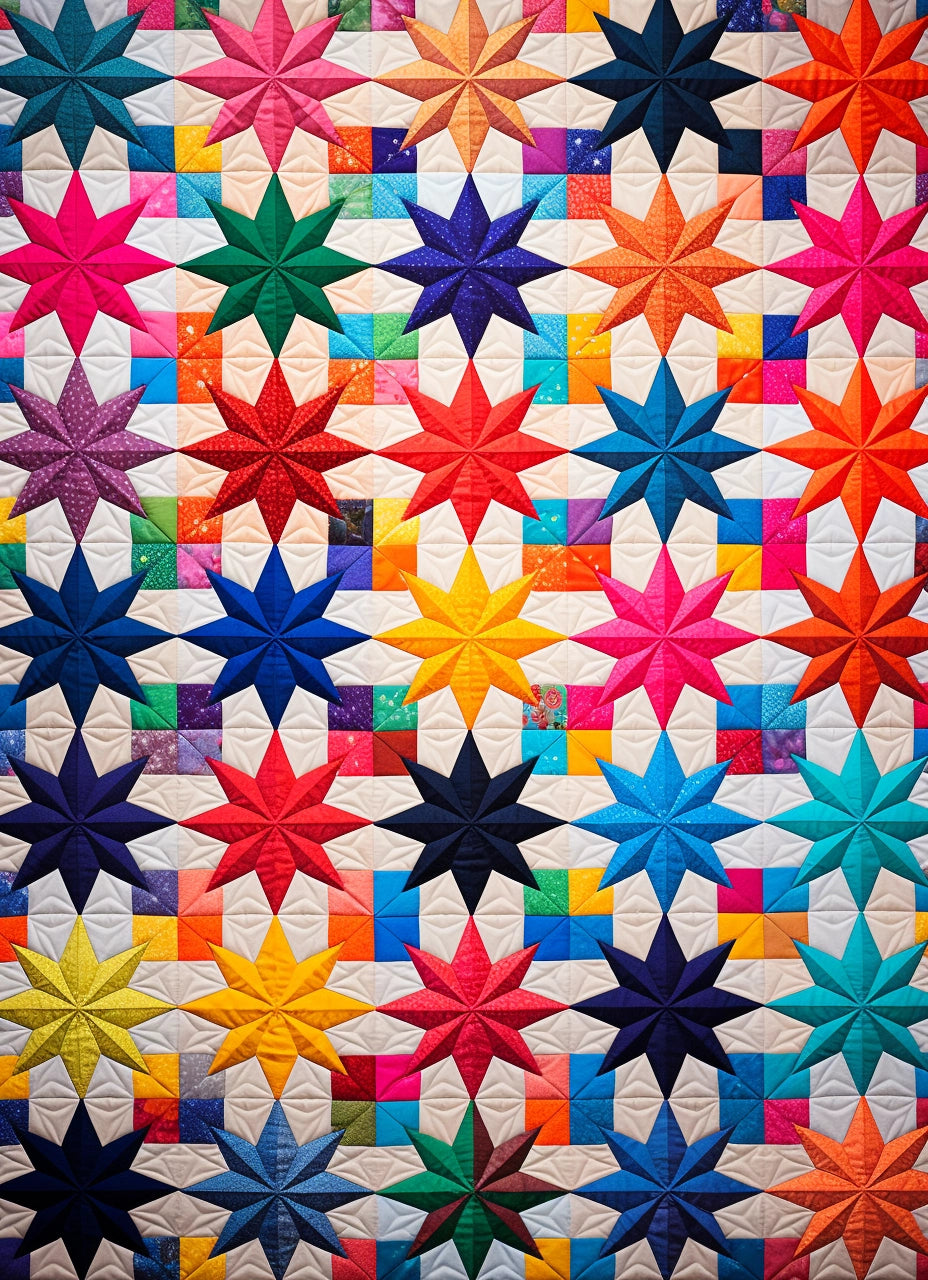 Colorful Star BL11112306 Quilt Blanket