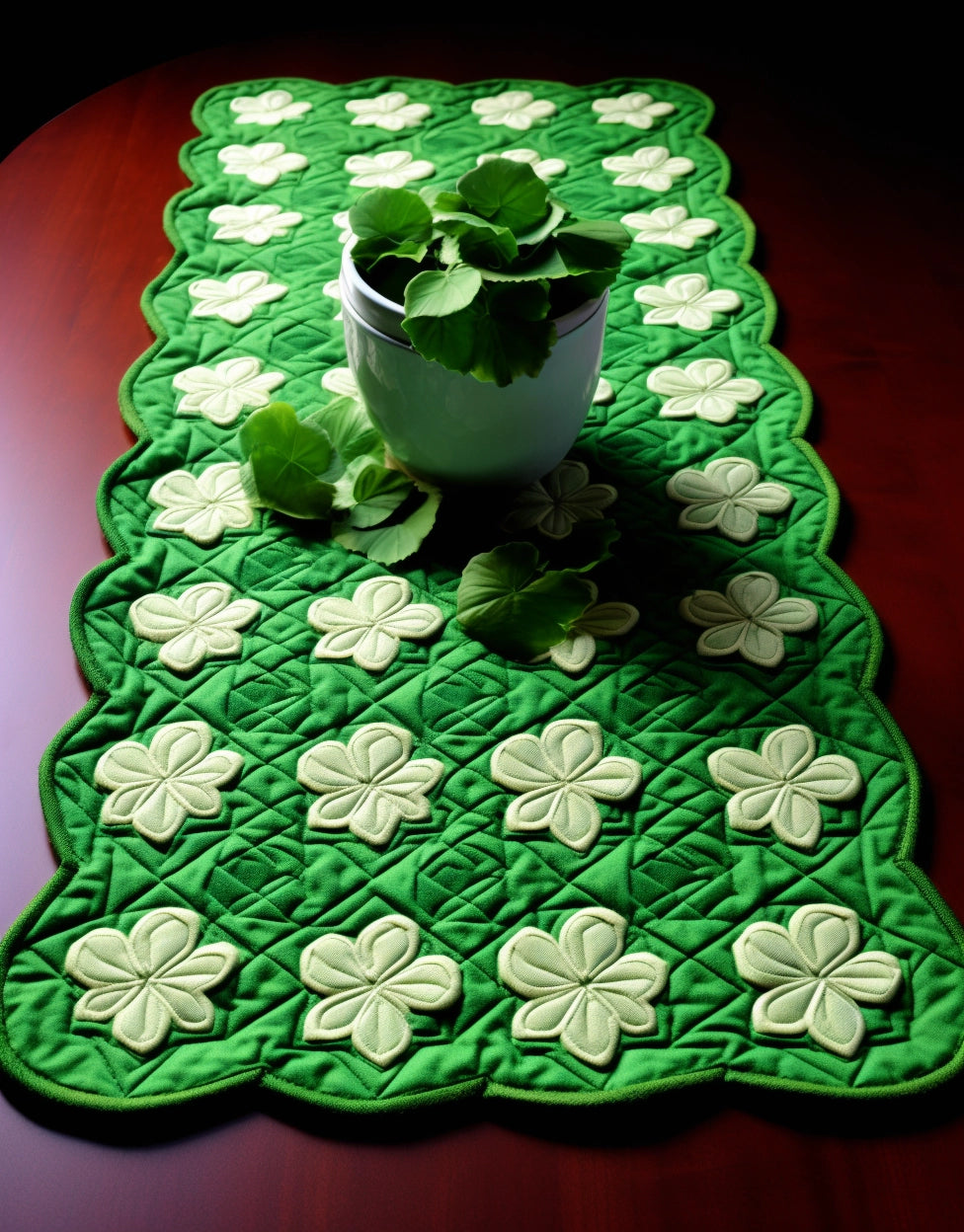 Shamrock TAI260224392 Quilted Table Runner