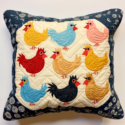 Chicken TAI060324059 Quilted Pillow Case