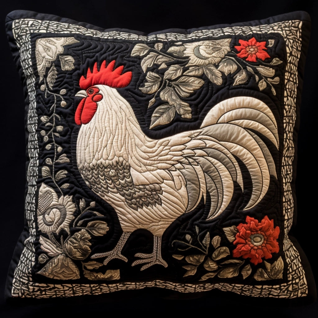 Chicken TAI020324269 Quilted Pillow Case