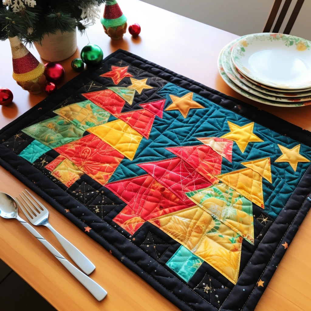 Christmas Tree TAI260224107 Quilted Placemats