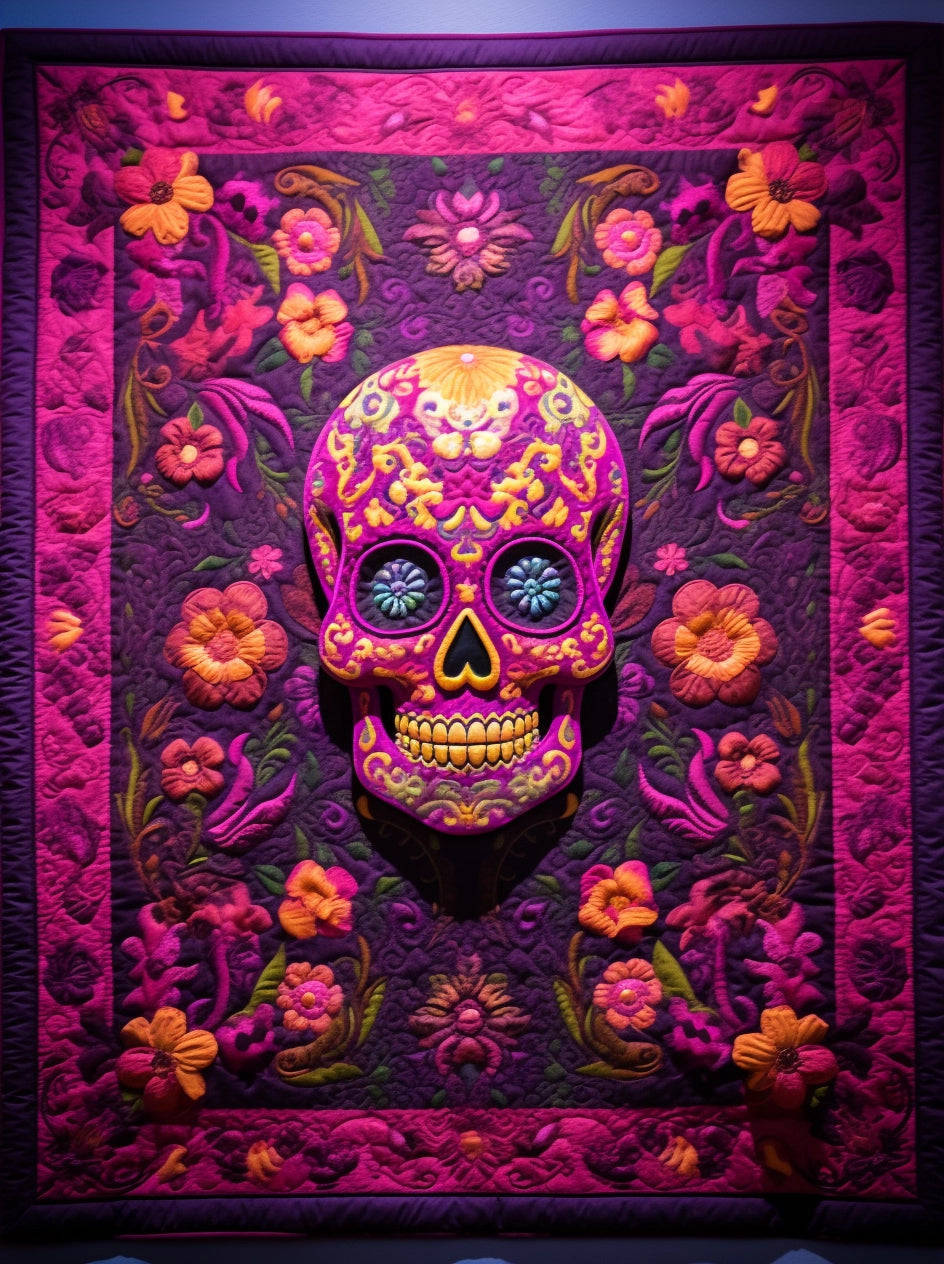 Day Of The Dead TAI260224021 Quilt Blanket