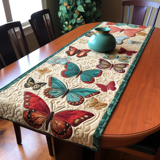 Butterfly TAI13122351 Quilted Table Runner