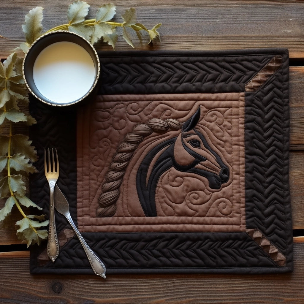 Horse TAI040124309 Quilted Placemats