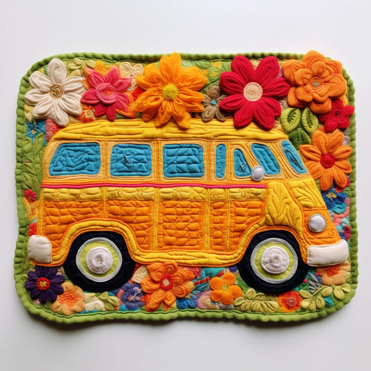 Hippie Caravan TAI040124325 Quilted Placemats