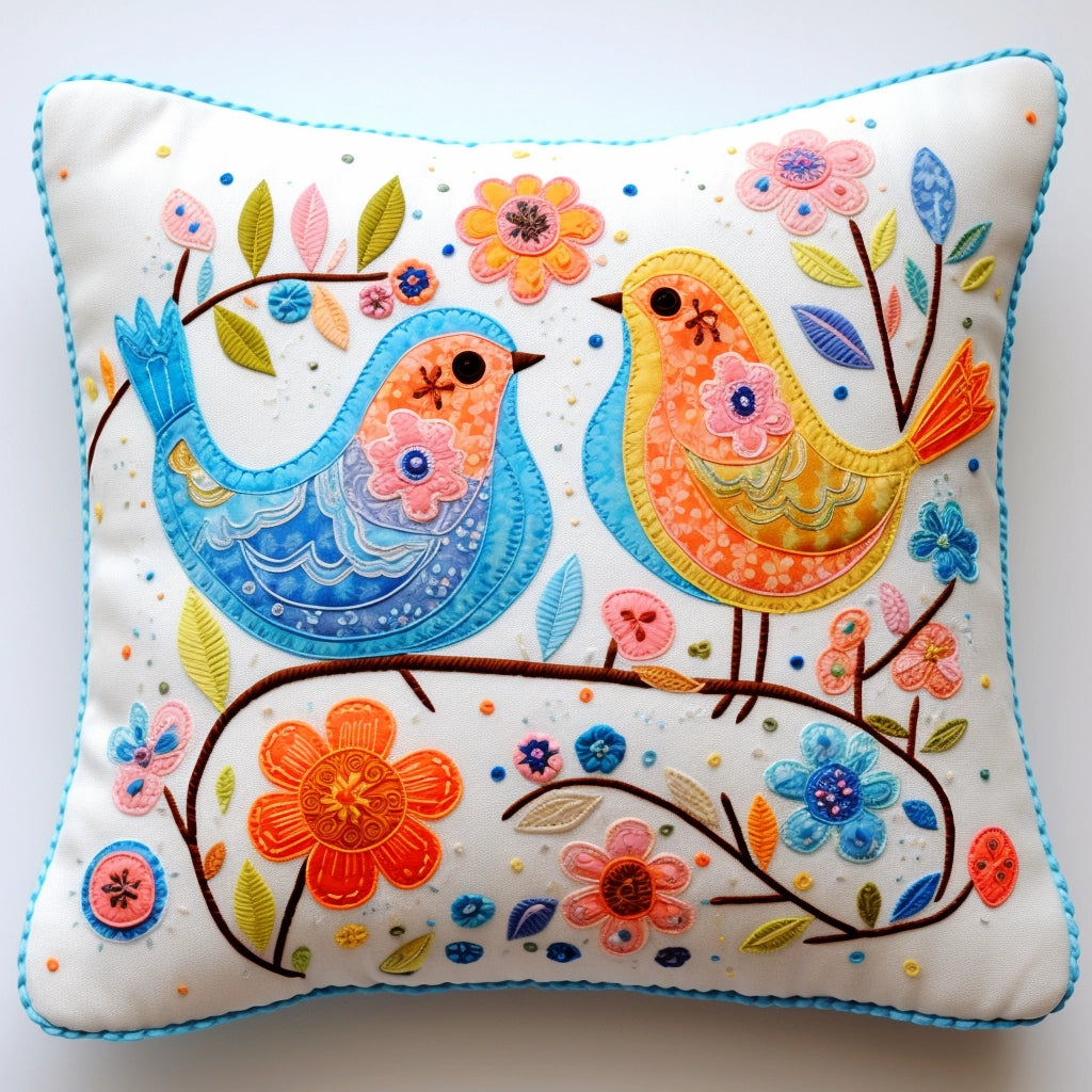 Bird TAI020324296 Quilted Pillow Case