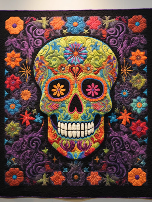 Sugar Skull TAI260224025 Quilt Blanket