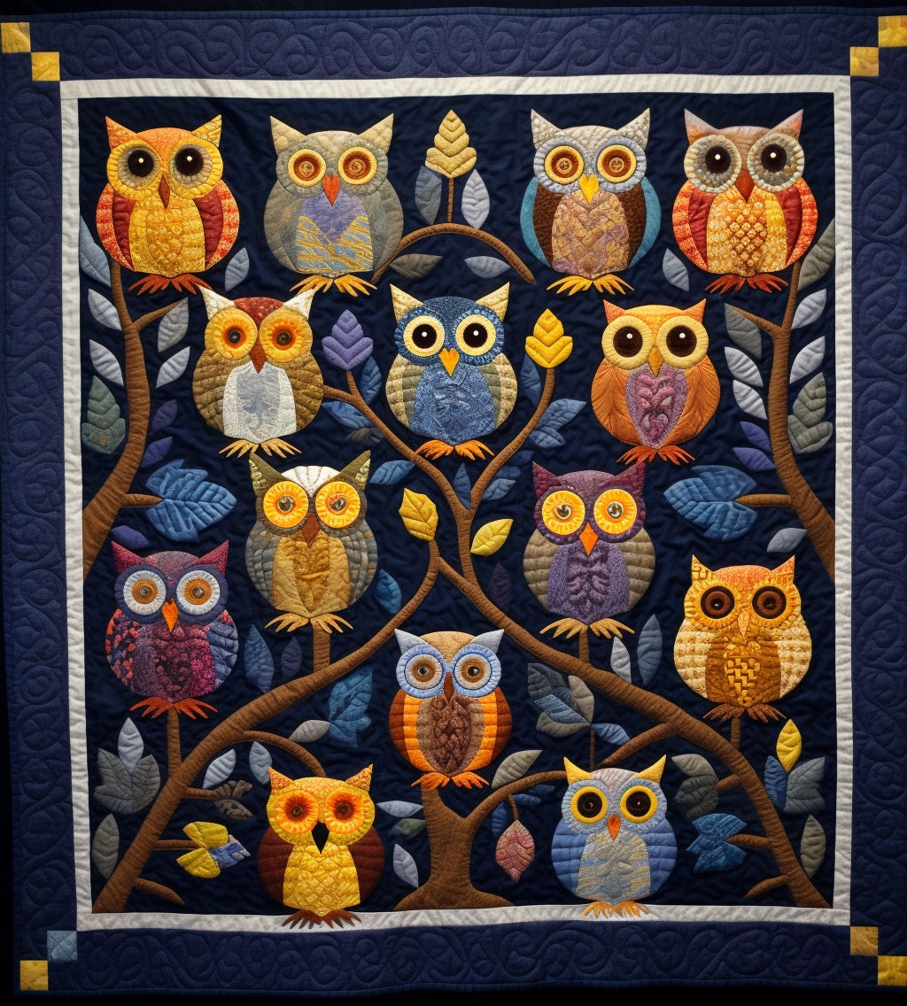 Owls BL9112394 Quilt Blanket