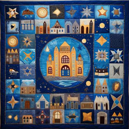 Jewish Hanukkah TAI28122387 Quilt Blanket