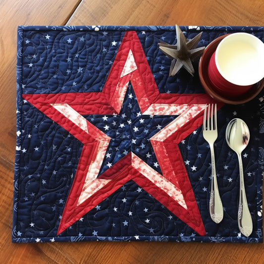 Patriotic Star TAI260224249 Quilted Placemats