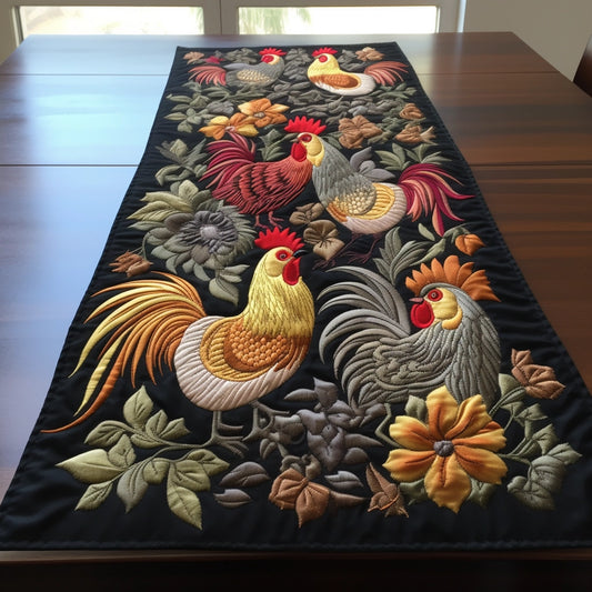 Chicken TAI07122331 Quilted Table Runner