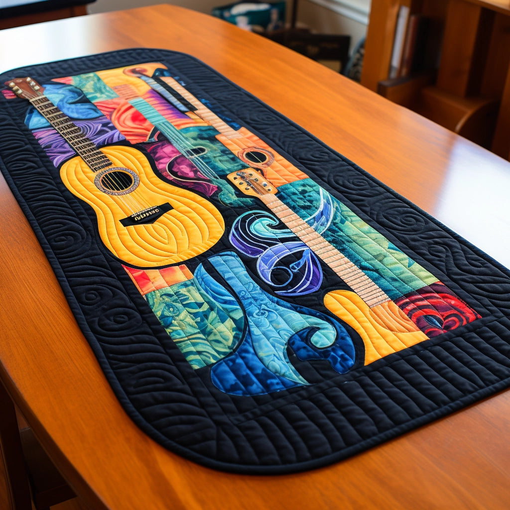 Guitar TAI07122337 Quilted Table Runner