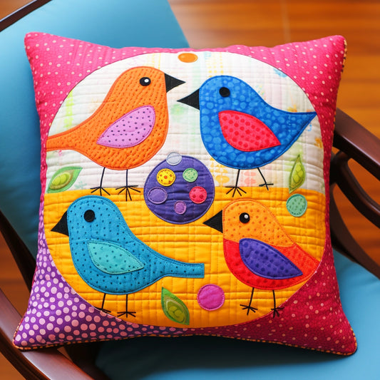 Bird TAI020324225 Quilted Pillow Case