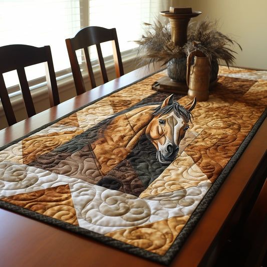 Horse TAI01122315 Quilted Table Runner