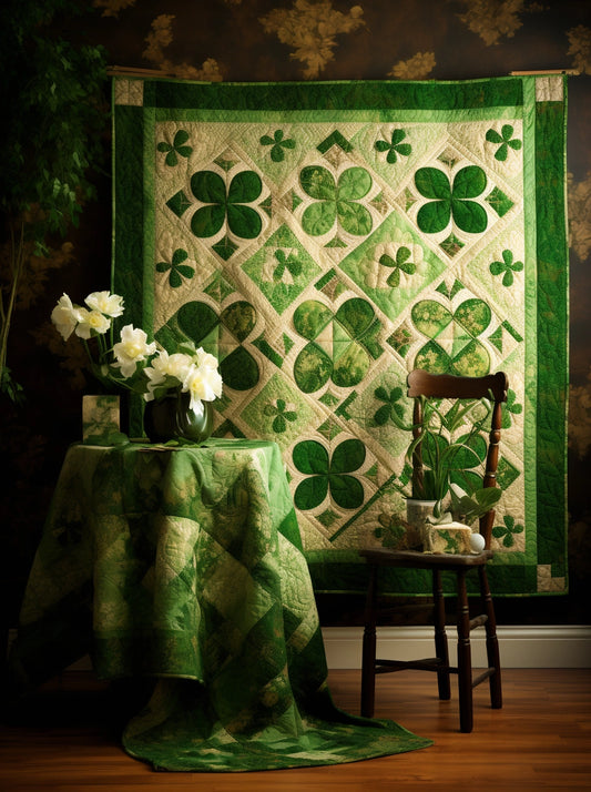 Irish Shamrock TAI260224039 Quilt Blanket