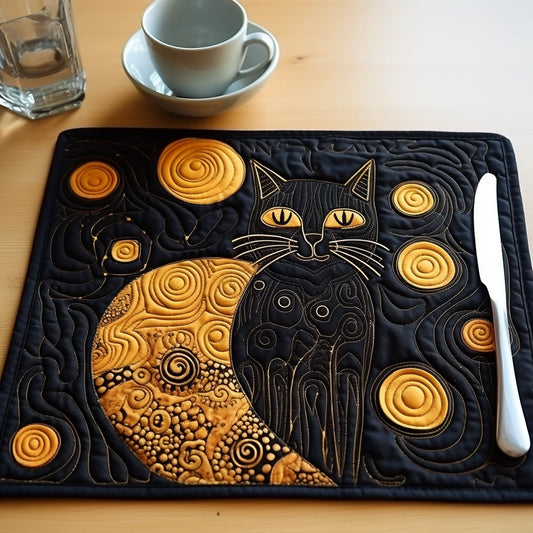 Black Cat TAI30112306 Quilted Placemats