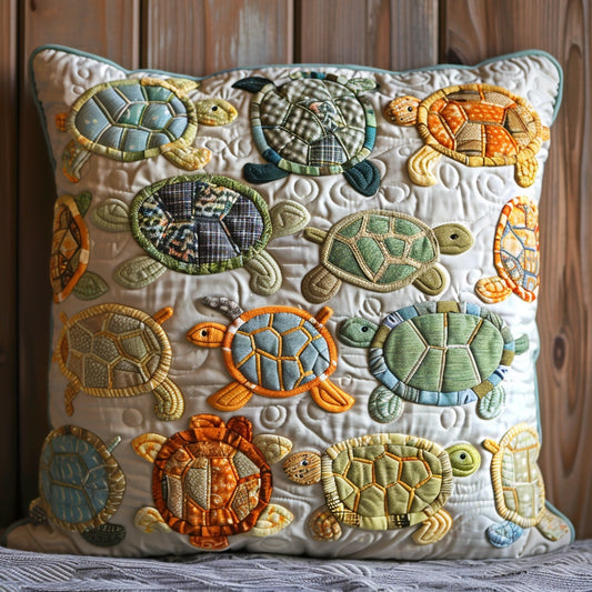 Turtle TAI060324254 Quilted Pillow Case