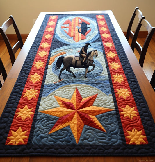 Cowboy TAI221223236 Quilted Table Runner