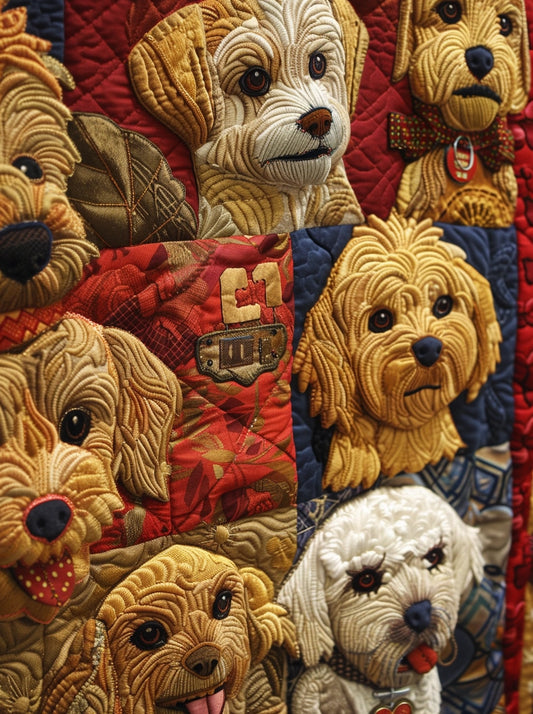Dogs TAI280224142 Quilt Blanket
