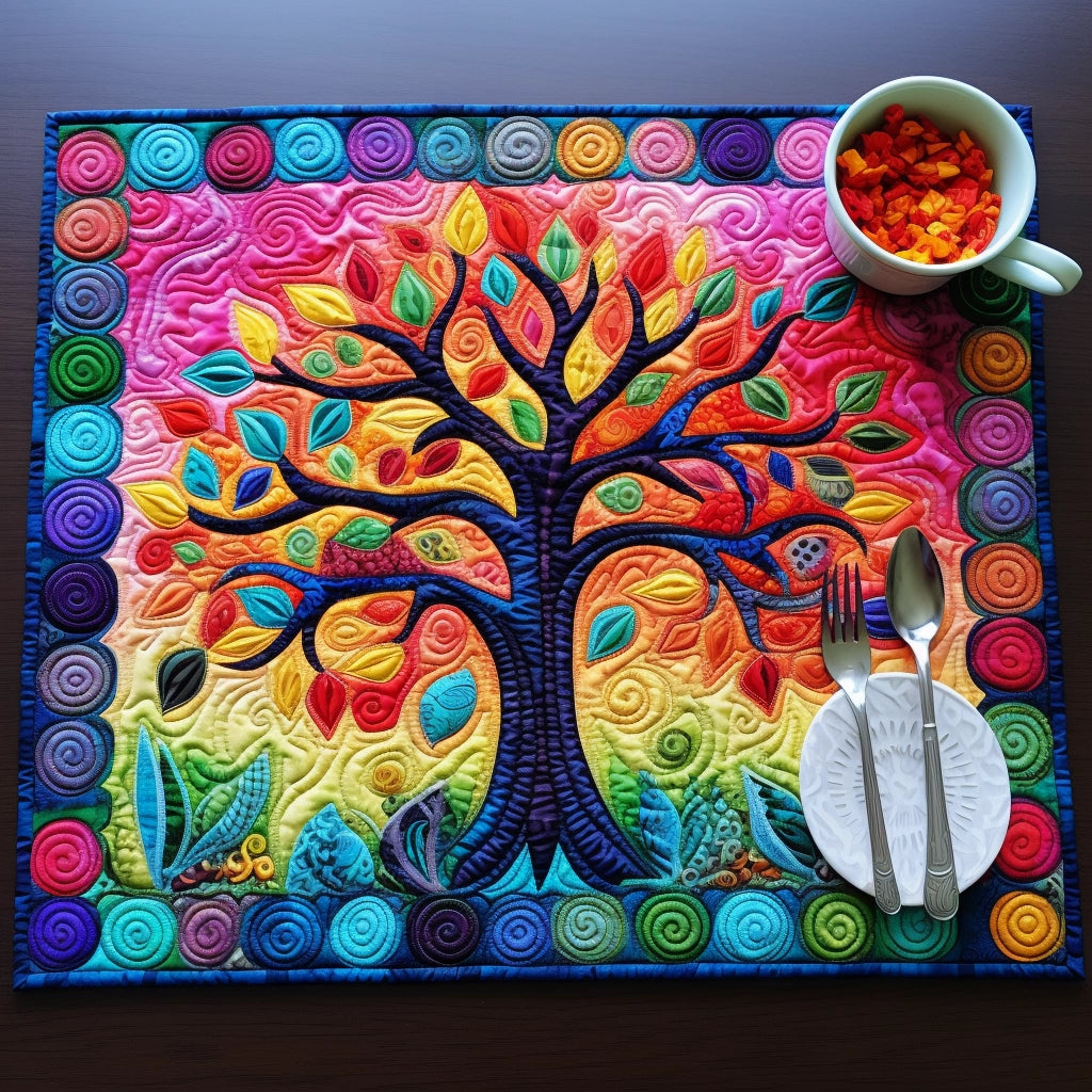 Tree Of Life TAI260224120 Quilted Placemats