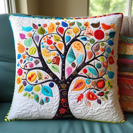 Bird Tree TAI060324104 Quilted Pillow Case