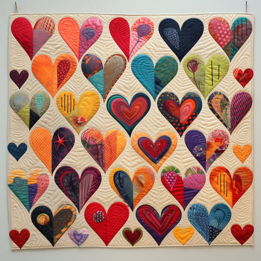 Hearts BL10112325 Quilt Blanket