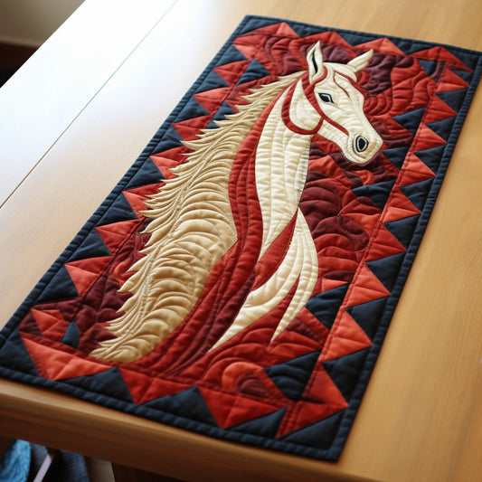 Horse TAI01122321 Quilted Table Runner