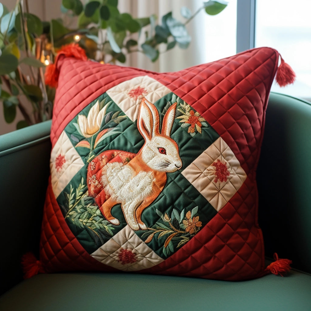 Rabbit TAI020324214 Quilted Pillow Case