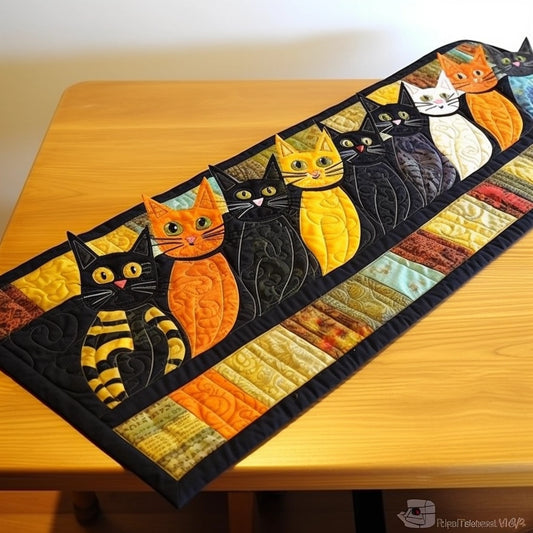Cats TAI201223047 Quilted Table Runner