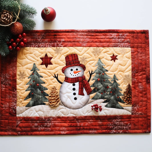 Snowman CLA22112306 Quilted Placemats